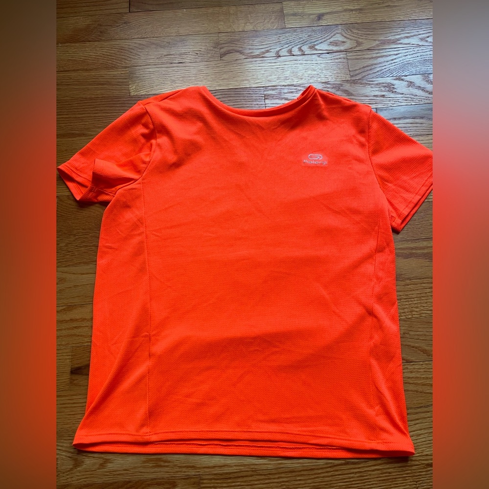 neon athletic orange t shirt